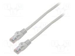 Patch cord; U/UTP; 6; stranded; CCA; PVC; grey; 7.5m; 26AWG; Cores: 8