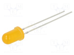 LED; 5mm; orange; 220÷330mcd; 60°; Front: convex; 1.8÷2.2V; -30÷85°C