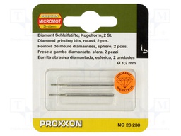Diamond mill; Ø: 1.2mm; Ø: 2.35mm; Plating: diamond; 2pcs.