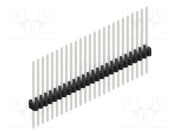 Connector: pin strips; pin header; male; PIN: 25; 1.27mm; THT; 1x25
