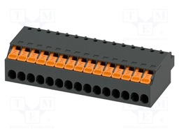 PCB connector, nominal cross section: 1.5 mm2, color: black,