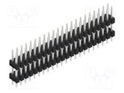 Connector: pin strips; pin header; male; PIN: 44; 2.54mm; THT; 2x22