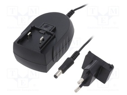 Power supply: switched-mode; voltage source; 24VDC; 1.25A; 30W