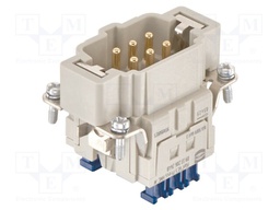 HEAVY DUTY INSERT, PLUG, 6POS, 26-14AWG