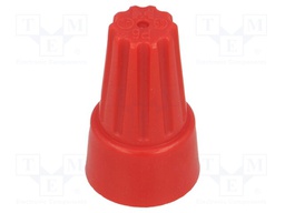 Splice terminals; 0.5÷10mm2; red; 50pcs; Kit: wire nut connector