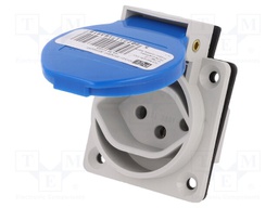 Connector: AC supply; socket; Layout: 2P+PE; Type: flat,CH,type J