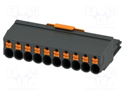 PCB connector, nominal cross section: 4 mm2, color: black, n