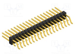 Connector: pin strips; pin header; male; PIN: 38; 2.54mm; SMT; 2x19