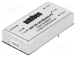 Converter: DC/DC; 12W; Uin: 18÷36V; Uout: 15VDC; Uout2: -15VDC; 2"x1"