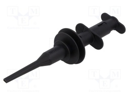 Clip-on probe; hook type; 5A; black; 8kV; 4mm; L: 178mm