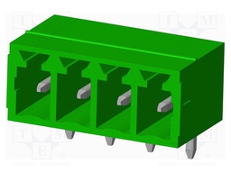 Connector: pluggable terminal block; socket; male; angled 90°