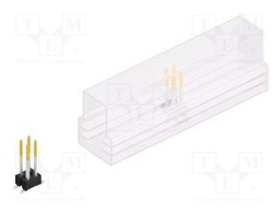 Connector: pin strips; pin header; male; PIN: 4; 2.54mm; SMT; 2x2