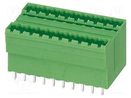 PCB headers, nominal cross section: 2.5 mm?, color: green, n