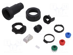 Plug; RJ45; Buccaneer Ethernet; PIN: 8; Contacts: phosphor bronze