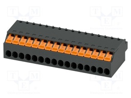 PCB connector, nominal cross section: 1.5 mm2, color: black,