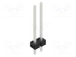 Connector: pin strips; pin header; male; PIN: 2; 2.54mm; THT; 1x2