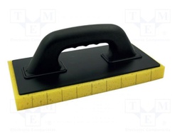 Finishing trowel; pre-taped masking film