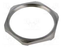 Nut; with earthing; M63; brass; 70mm; Thread: metric; Pitch: 1.5