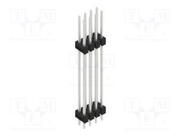 Connector: pin strips; pin header; male; PIN: 8; 2.54mm; THT; 2x4