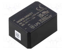 Converter: AC/DC; 30W; 85÷305VAC; 24VDC; Iout: 1.25A; 89%; PCB; 4000V