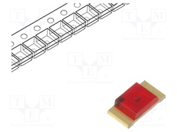 LED; SMD; 1206; red; 55÷80mcd; 3.2x1.6x0.75mm; 120°; 1.85÷2.5V; 20mA