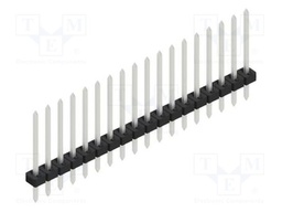 Connector: pin strips; pin header; male; PIN: 18; 2mm; THT; 1x18