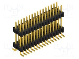 Connector: pin strips; pin header; male; PIN: 32; 1.27mm; SMT; 2x16