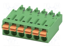 PCB connector, nominal cross section: 1.5 mm?, color: green,