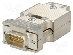 D-Sub; PIN: 9; plug; male; Locking: threaded joint; straight; 50V