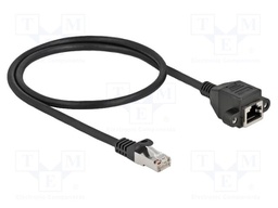 Extender Ethernet; S/FTP; Cat: 6a; RJ45 socket,RJ45 plug; 0.5m