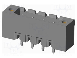 Connector: pluggable terminal block; socket; male; on PCBs