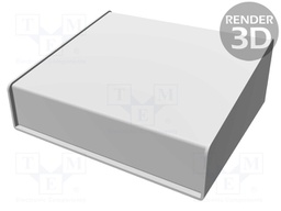 Enclosure: desktop; 1456; X: 165mm; Y: 140mm; Z: 64mm; aluminium; blue