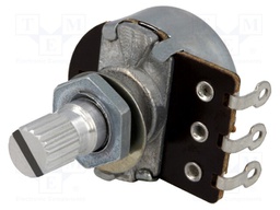 Potentiometer: shaft; 100Ω; 200mW; ±20%; soldered; 6mm; solder lugs