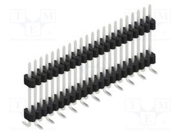 Connector: pin strips; pin header; male; PIN: 22; 1.27mm; SMT; 1x22
