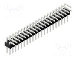 Connector: pin strips; pin header; male; PIN: 42; 2.54mm; THT; 2x21
