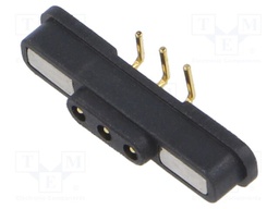 Connector MAGNETIC POGO CONNECTOR MALE 3 POSITION