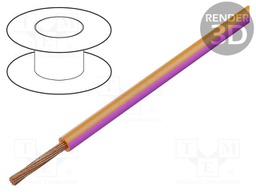 Wire; H05V-K,LgY; stranded; Cu; 2.5mm2; PVC; orange-pink; 300V,500V
