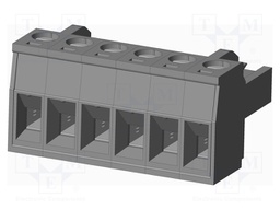 Connector: pluggable terminal block; plug; female; straight; grey