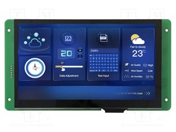 Display: TFT; 7"; 1024x600; Illumin: LED; 16MBFLASH; RGB; 250cd/m2