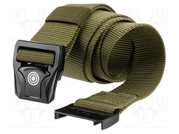 Trousers belt; Size: one size; green; L: 1300mm; W: 37mm