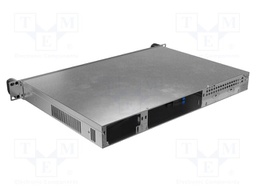 Enclosure: ITX server; Standard: 19"; 1U; black; Z: 430mm; X: 300mm