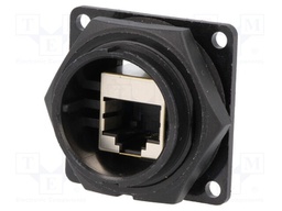 Coupler; RJ45; DC; PIN: 8; Cat: 6; shielded; Layout: 8p8c; IP67,IP68