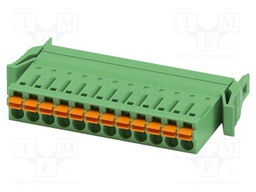 PCB connector, nominal cross section: 1.5 mm2, color: green,