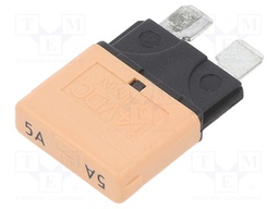 Fuse: fuse; 5A; 14VDC; automotive; 19.2mm