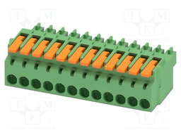 PCB connector, nominal cross section: 1.5 mm2, color: green,