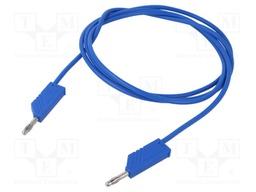 Test lead; 60VDC; 30VAC; 32A; Len: 1.5m; blue; Material: brass