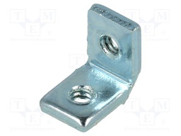 Angle bracket; W: 6.35mm; H: 8.71mm; L: 9.53mm; steel