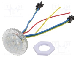 LED; RGB; IP67; 140°; Ø38mm; Controller: SM16703; 24V