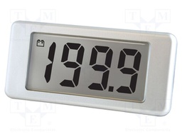 Voltmeter; digital,mounting; 0÷200V; on panel; Display: LCD 0,5"