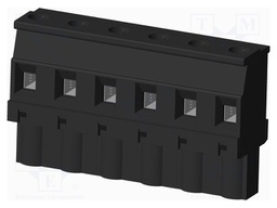 Connector: pluggable terminal block; plug; female; angled 90°